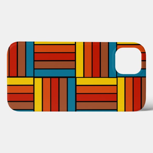 Vierkantjes van 1970 Case-Mate iPhone case (Achterkant (horizontaal))