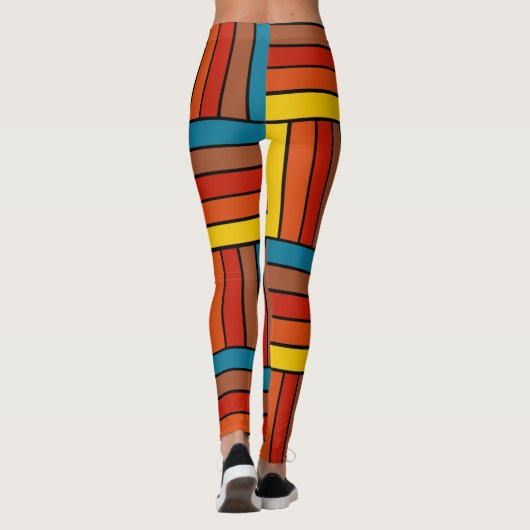 Vierkantjes van 1970 leggings (Achterkant)