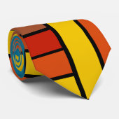 Vierkantjes van 1970 stropdas (Opgerold)