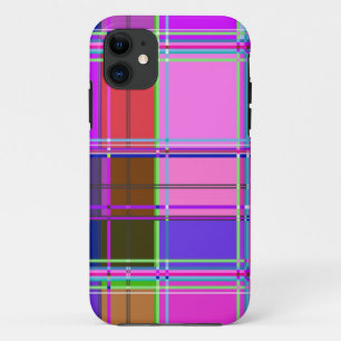 Vierkantjes van de Kleur van de stof iPhone 11 Hoesje