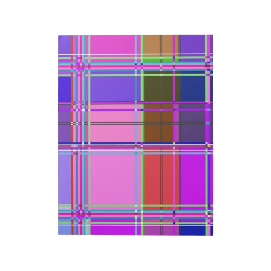 Vierkantjes van de Kleur van de stof Notitieblok (Linkerzijde)