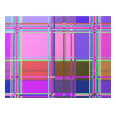 Vierkantjes van de Kleur van de stof Notitieblok (Voorkant)