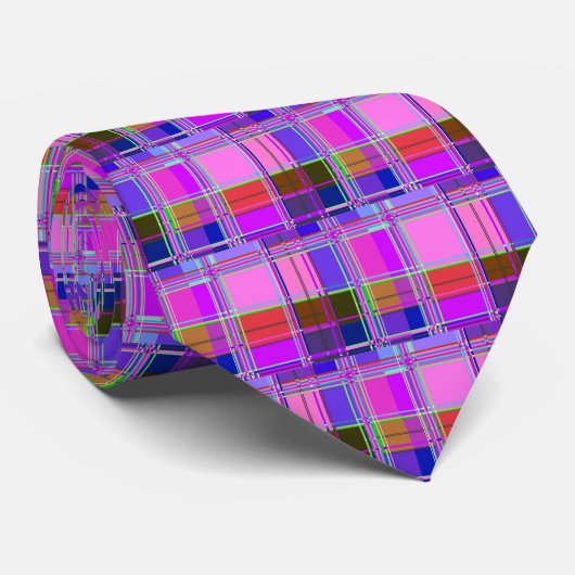 Vierkantjes van de Kleur van de stof Stropdas (Opgerold)