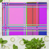 Vierkantjes van de Kleur van de stof Theedoek (Gevouwen)