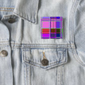 Vierkantjes van de Kleur van de stof Vierkante Button 5,1 Cm (In situ)