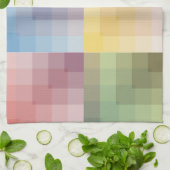 Vierkantjes, vierkantjes en nog meer vierkantjes, theedoek (Gevouwen)