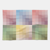 Vierkantjes, vierkantjes en nog meer vierkantjes, theedoek (Horizontaal)