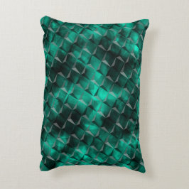 Vierkantjes voor driehoeken die in sommige smaragd accent kussen