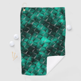 Vierkantjes voor driehoeken die in sommige smaragd golfhanddoek