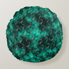 Vierkantjes voor driehoeken die in sommige smaragd rond kussen