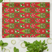 Vierkantjes voor feestdag theedoek (Gevouwen)