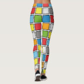 Vierkantjes voor stripstijl leggings (Achterkant)