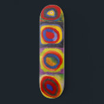 Vierkantjes w Concentrische cirkels 1 | Kandinsky  Persoonlijk Skateboard<br><div class="desc">Color Study: Squares with Concentric Circles 1 is een schilderij uit 1913 van de Amerikaanse schilder Wassily Kandinsky.</div>