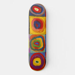 Vierkantjes w Concentrische cirkels 2   Kandinsky  Persoonlijk Skateboard