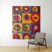 Vierkantjes w Concentrische cirkels 2 | Kandinsky Wandkleed (In situ)