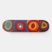 Vierkantjes w Concentrische cirkels 3 | Kandinsky  Persoonlijk Skateboard (Horizontaal)