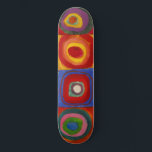 Vierkantjes w Concentrische cirkels 3 | Kandinsky  Persoonlijk Skateboard<br><div class="desc">Color Study: Squares with Concentric Circles 3 is een schilderij van Wassily Kandinsky uit 1913.</div>