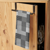 vierkantjes zwarte en witte patchwork