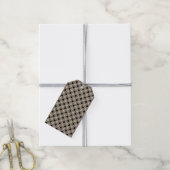 Vierkantjespatroon Cadeaulabel (Met Touw)