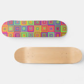 Vierkantjespatroon Persoonlijk Skateboard (Horizontaal)