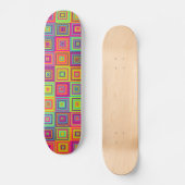 Vierkantjespatroon Persoonlijk Skateboard (Voorkant)