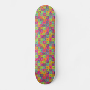 Vierkantjespatroon Persoonlijk Skateboard