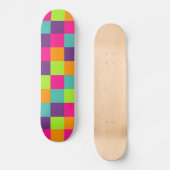 Vierkantjespatroon Skateboard (Voorkant)