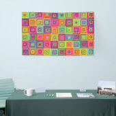 Vierkantjespatroon Spandoek (Beurs)