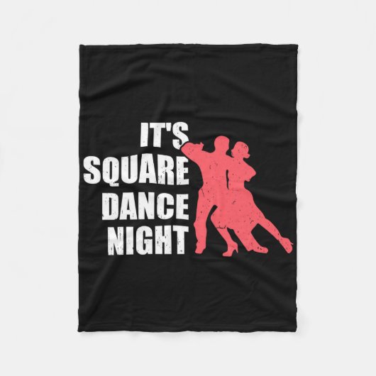Vierkantsdansen fleece deken (Voorkant)