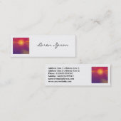 Vierkantsfoto - Zonneopje/Zonnetijd Mini Visitekaartje (Voorkant / Achterkant)