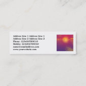 Vierkantsfoto - Zonneopje/Zonnetijd Mini Visitekaartje (Achterkant)