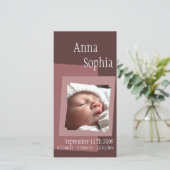 Vierkantsfotokaart Aankondiging (Staand voorkant)