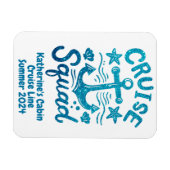 Vierkantsgroepvrienden - Aangepaste klep Magneet (Horizontaal)