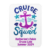 Vierkantsgroepvrienden - Aangepaste klep Magneet (Verticaal)