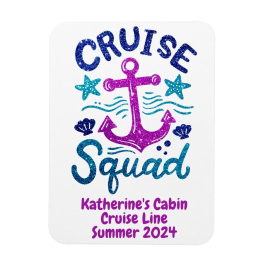 Vierkantsgroepvrienden - Aangepaste klep Magneet (Verticaal)