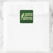 Vierkantsjager op camouflage vierkante sticker (Tas)