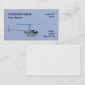 vierkantslichthelikopter visitekaartje (Voorkant / Achterkant)