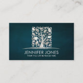 Vierkantsmoeder van parelboomstam Kunst Visitekaartje (Voorkant)