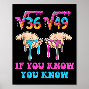 Vierkantswortel 36 49 Als Je Weet Weet Je 67 IJs Poster