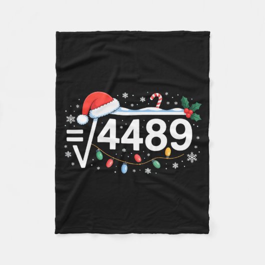 Vierkantswortel 4489 Grappig 67 Meme Wiskundeleraa Fleece Deken (Voorkant)