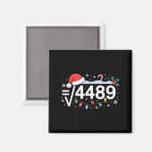 Vierkantswortel 4489 Grappig 67 Meme Wiskundeleraa Magneet (Voorkant / Achterkant)