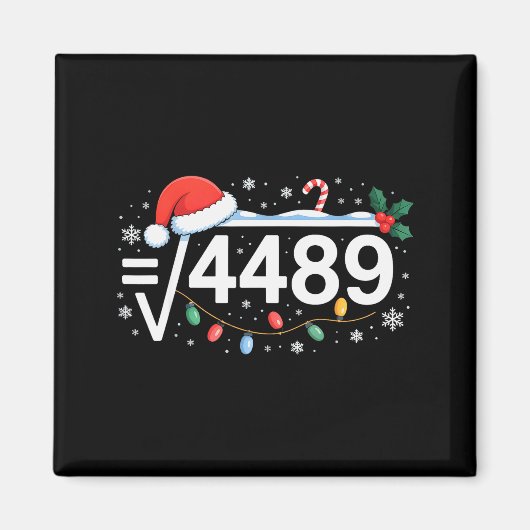Vierkantswortel 4489 Grappig 67 Meme Wiskundeleraa Magneet (Voorkant)