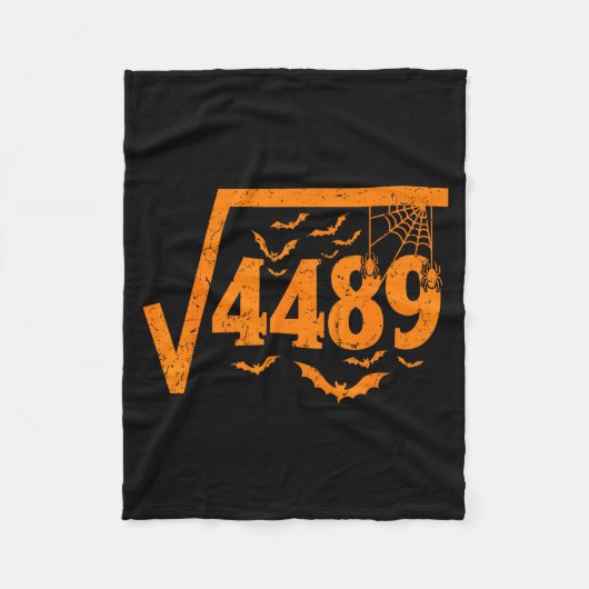 Vierkantswortel 4489 Grappige Halloween-meme 67 Wi Fleece Deken (Voorkant)