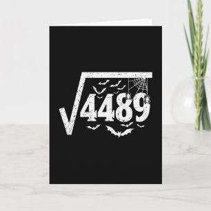 Vierkantswortel 4489 Grappige Halloween-meme 67 Wi Kaart