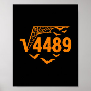 Vierkantswortel 4489 Grappige Halloween-meme 67 Wi Poster