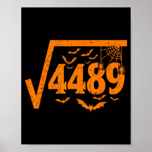 Vierkantswortel 4489 Grappige Halloween Meme 67 Wi Poster
