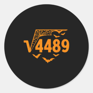 Vierkantswortel 4489 Grappige Halloween Meme 67 Wi Ronde Sticker