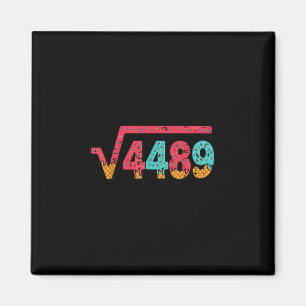 Vierkantswortel 4489 Slang Wiskundeleraar Zes Zeve Magneet