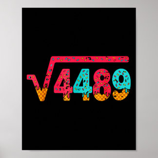 Vierkantswortel 4489 Slang Wiskundeleraar Zes Zeve Poster