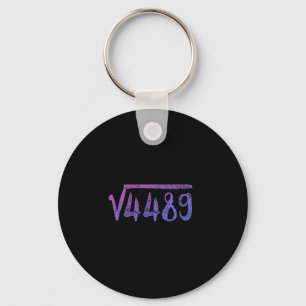 Vierkantswortel 4489 Wiskundeleraar Zes Zeven 6 7 Sleutelhanger